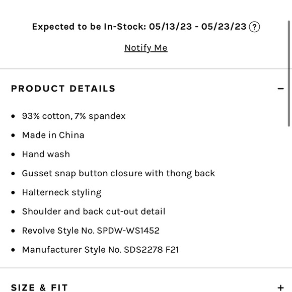 🆕 superdown Seline Halter Bodysuit in Blue - Picture 13 of 13